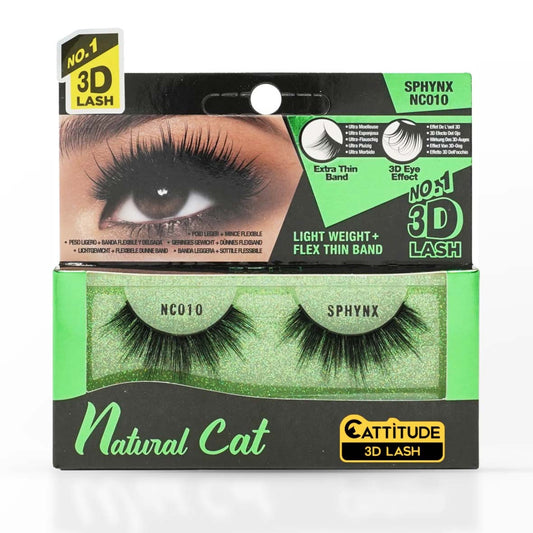 EBIN NEW YORK SPHYNX NATURAL CAT CATTITUDE 3D LASH NC010