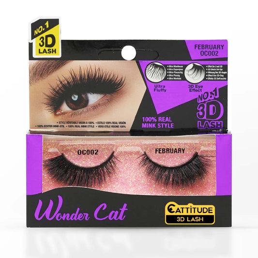 EBIN NEW YORK FEBRUARY WONDER CAT CATTITUDE 3D LASH OC002