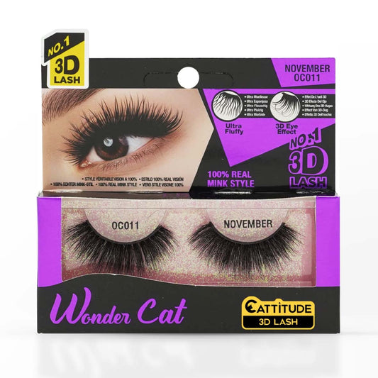 EBIN NEW YORK NOVEMBER WONDER CAT CATTITUDE 3D LASH OC011