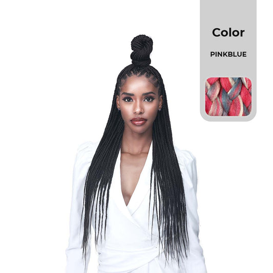 BOBBI BOSS 3X KNOTLESS PRE-STRETCHED BRAID COLOR PINKBLUE