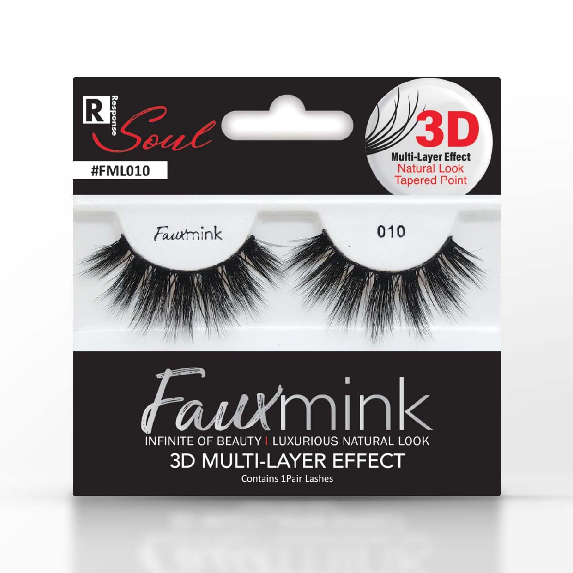 RESPONSE SOUL 3D MULTI-LAYER EFFECT FAUXMINK LASH (009S)