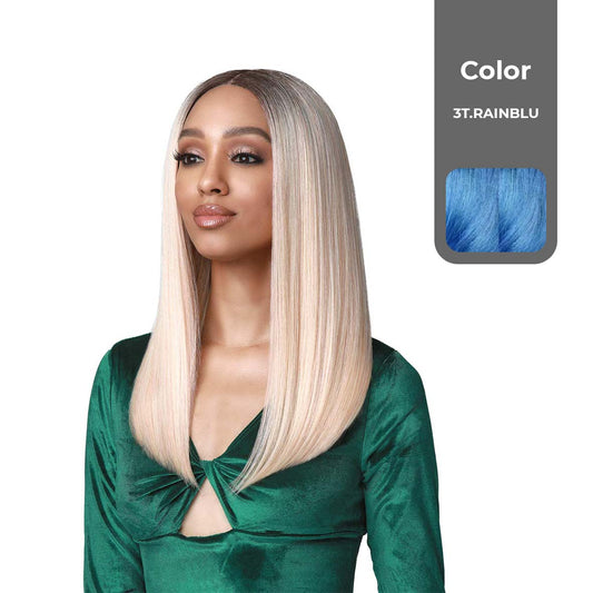 BOBBI BOSS FIRST CLASS HAIR ELENA HD ULTRA SCALP ILLUSION BOSS 13"x7" DEEP LACE WIG COLOR 3T.RAINBLU