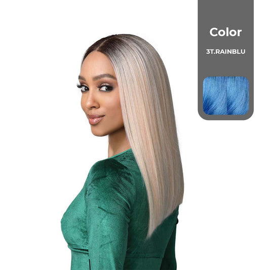 BOBBI BOSS FIRST CLASS HAIR ELENA HD ULTRA SCALP ILLUSION BOSS 13"x7" DEEP LACE WIG COLOR 3T.RAINBLU