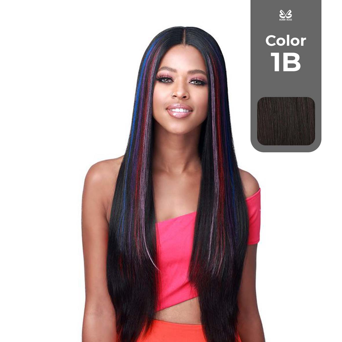 BOBBI BOSS FIRST CLASS HAIR VELVET BOSS LACE WIG COLOR 1B