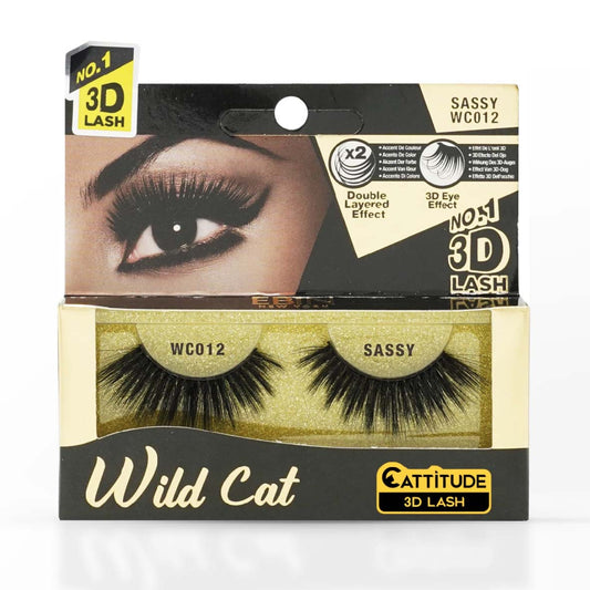 EBIN NEW YORK SASSY WILD CAT CATTITUDE 3D LASH WC012